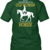 Horse Rider Old Woman Horse Shirt
