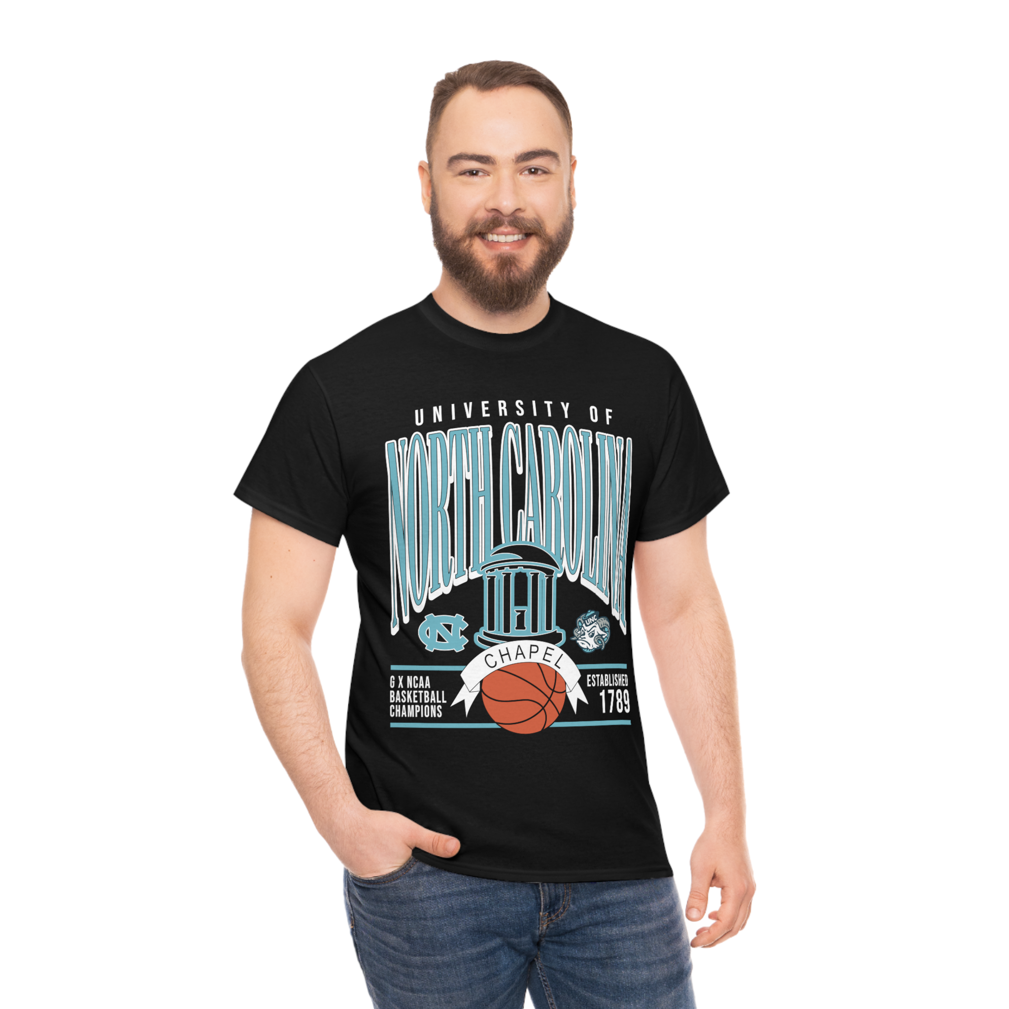 Vintage Unc Chapel Hill Shirt, University Of North Carolina Shirt, Ncaa Basketball Champions Shirt Hoodie Sweatshirt - Image 3