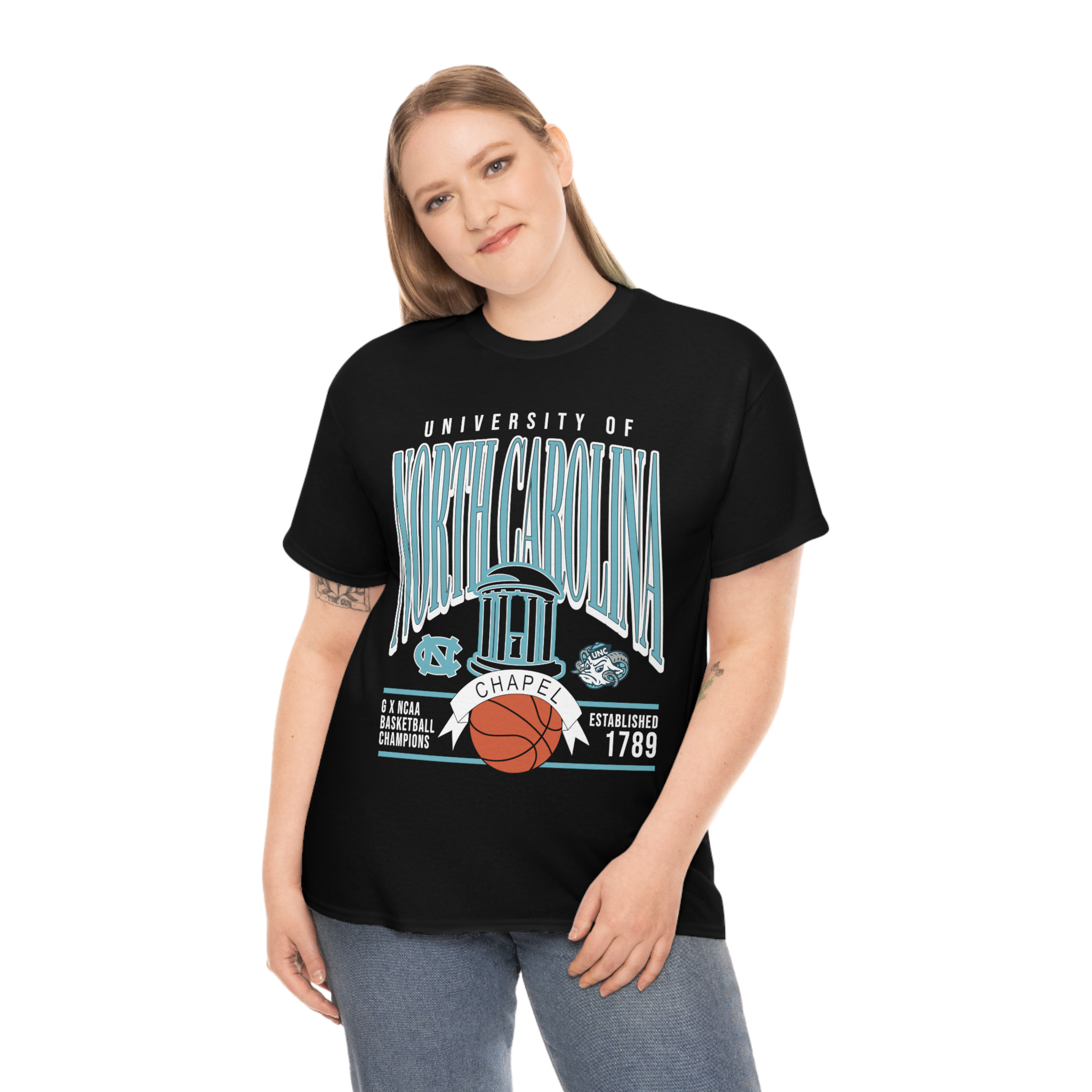 Vintage Unc Chapel Hill Shirt, University Of North Carolina Shirt, Ncaa Basketball Champions Shirt Hoodie Sweatshirt - Image 2