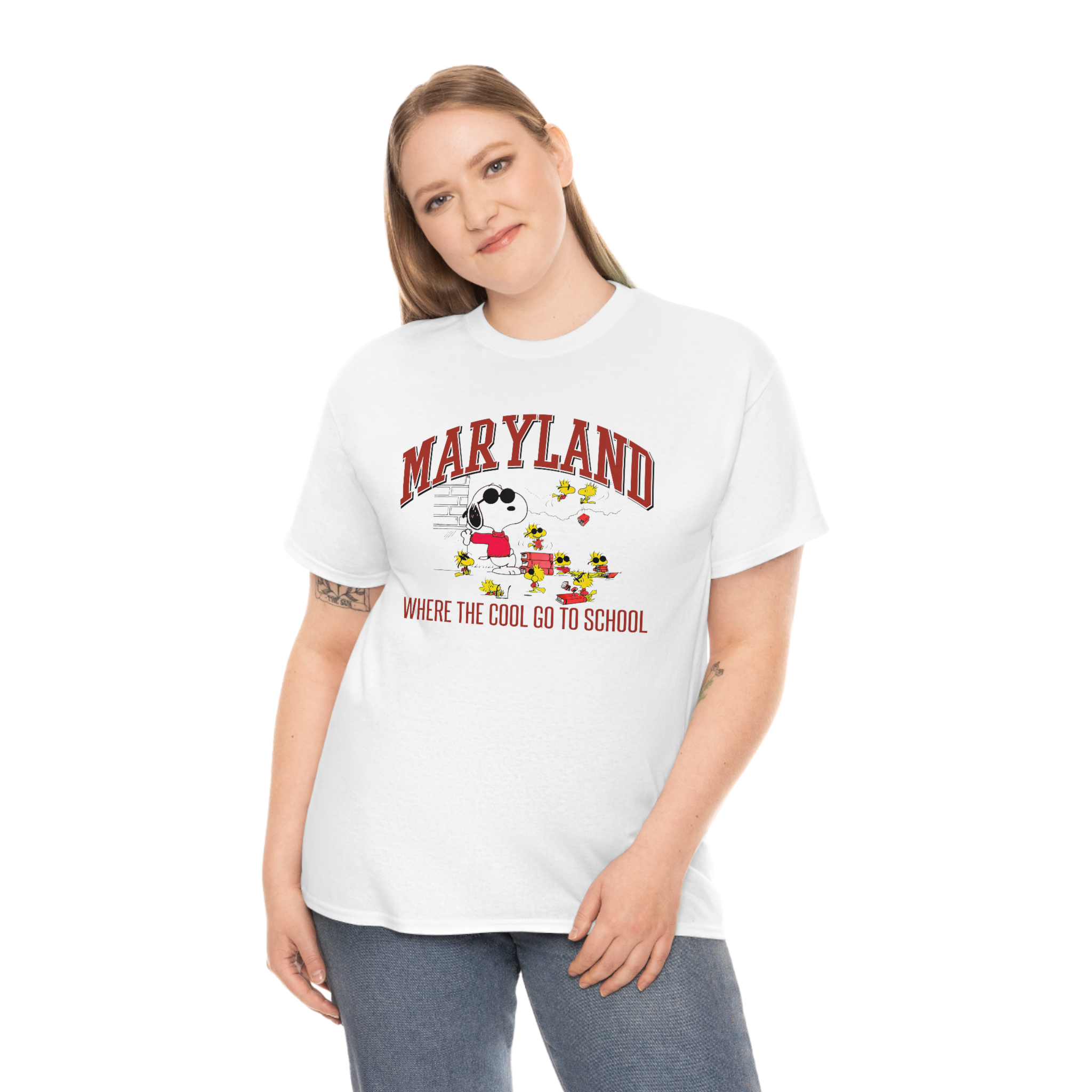 Vintage NCAA Maryland Terrapins Snoopy T-Shirt, Maryland Terrapins Shirt, University of Maryland Shirt, Unisex Shirt - Image 3