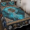 Viking Tree of Life Quilt Sets King Queen Size - Viking Bedding Sets - Birthday Bedding Cover Xmas Quilt Gifts