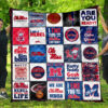 Ole Miss Rebels Ncaa Quilt Bedding Set