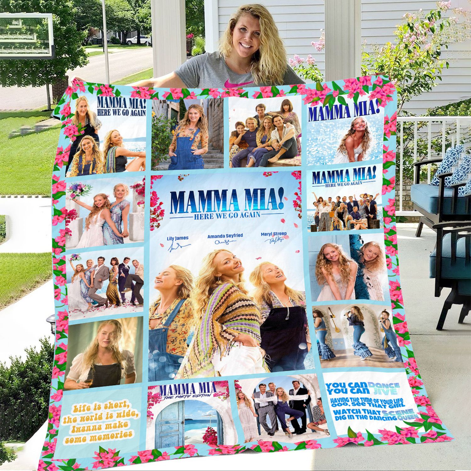 Mamma Mia Here We Go Again Signature Fleece Blanket, Gifts For Fans