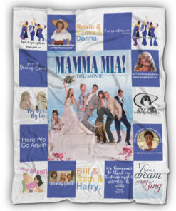 Custom Mamma Mia Blanket, Mamma Mia Movie Fleece, Sherpa Blanket, Quilt Set