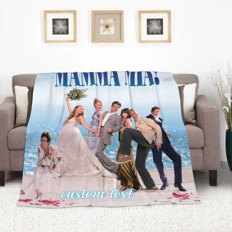 Custom Name Mamma Mia Blanket Baby Girl Boy Blankets,Memorial Blanket, Home Decor,Christmas Gift - Image 4