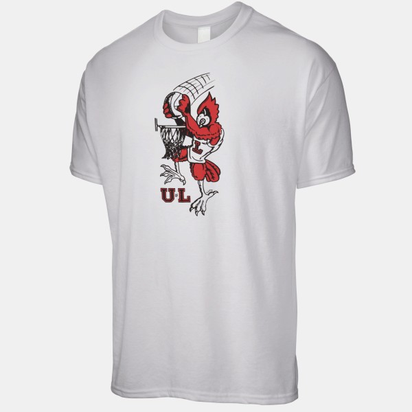 1980 Louisville Cardinals Artwork Blend Ring-Spun T-Shirt Sweatshirt Hoodie Full Size - Image 2