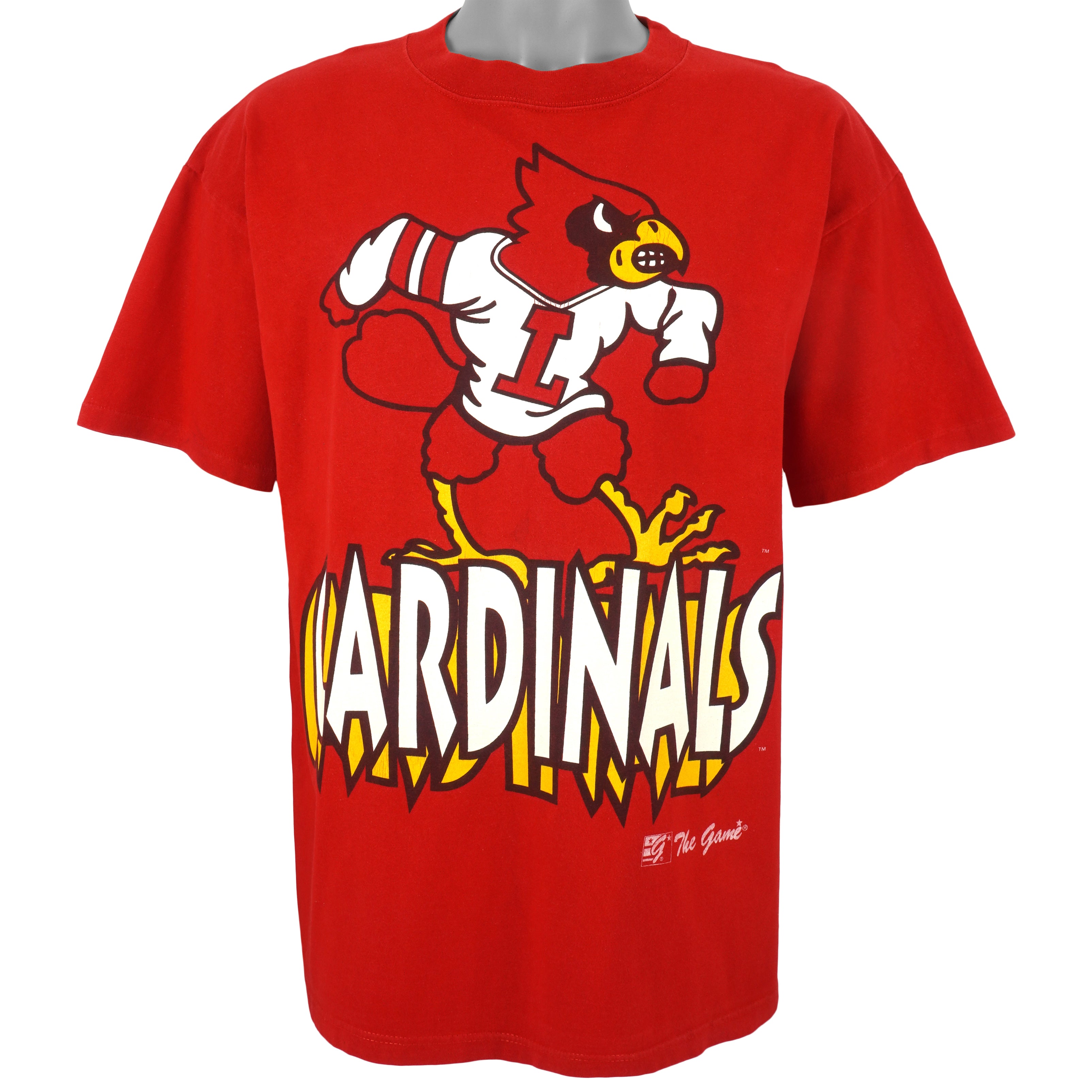 1990S Ncaa Louisville Cardinals Big Spell-Out T-Shirt Sweatshirt Hoodie Full Size