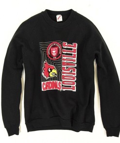 1990'S Vintage Men'S Louisville Cardinals Sweatshirt University Football Shirt Gifts, Ncaa Fans