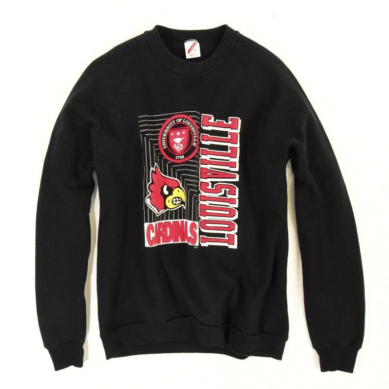 1990'S Vintage Men'S Louisville Cardinals Sweatshirt University Football Shirt Gifts, Ncaa Fans