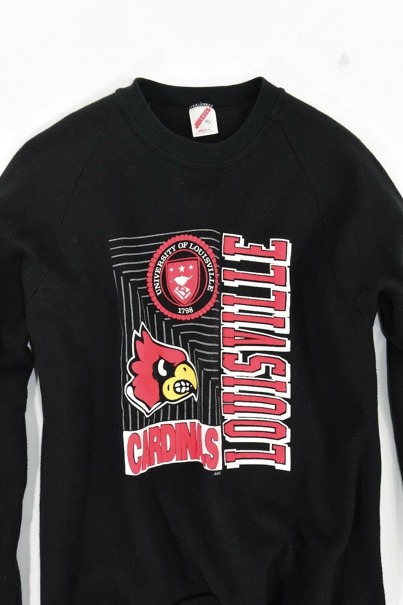 1990'S Vintage Men'S Louisville Cardinals Sweatshirt University Football Shirt Gifts, Ncaa Fans - Image 2
