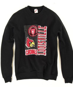 1990'S Vintage Men'S M Jerzees Louisville Cardinals Sweatshirt Reprinted,  University Of Louisville Sweatshirt
