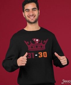 2022 South Carolina Gamecocks Win Over Clemson Tigers Football 31-30 Usc Palmetto Bowl Champs Crown Sweatshirt