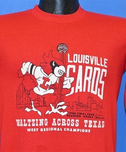 80S Louisville Cardinals,  1986 Final Four West Regional Championships Ncaa Basketball T-Shirt Sweatshirt Hoodie
