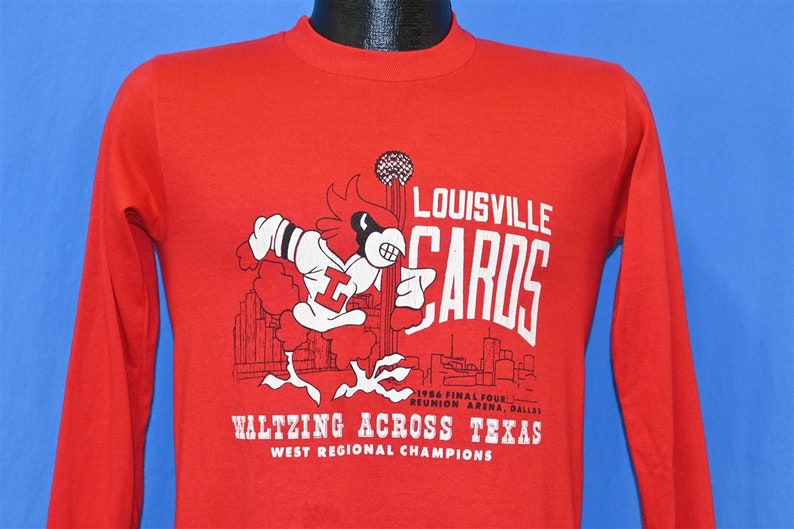 80S Louisville Cardinals, 1986 Final Four West Regional Championships Ncaa Basketball T-Shirt Sweatshirt Hoodie