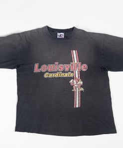 80S Louisville Cardinals T Shirt, Vintage Distressed College Football Graphic Shirt Sweatshirt Hoodie Full Size