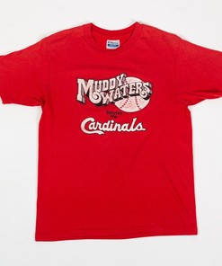 80S Muddy Waters Salutes The Cardinals T Shirt, Vintage Red St. Louis Sweatshirt Hoodie Full Size