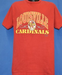 90S Louisville Cardinals University Ncaa College Mascotshirts,  Louisville Sweatshirt
