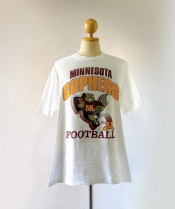 90S University Of Minnesota Gophers Golden T-Shirt, Football Fan Shirt