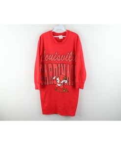 90S Womens One Size University Of Louisville Spell Out Sweatshirt Dress Usa, Womens University Of Louisville Dress