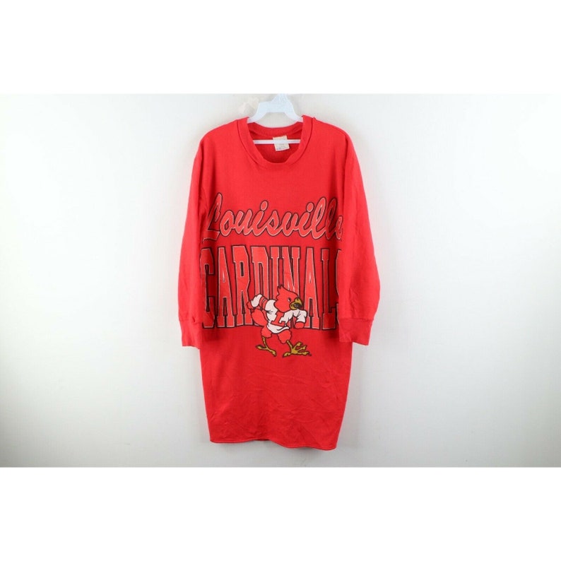 90S Womens One Size University Of Louisville Spell Out Sweatshirt Dress Usa, Womens University Of Louisville Dress