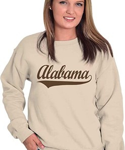 Alabama Al Classic Athletic Script Sweatshirt Hoodie Shirt Full Size Gifts For Ncaa Fans