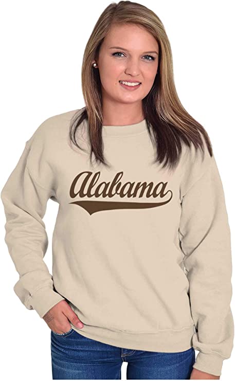 Alabama Al Classic Athletic Script Sweatshirt Hoodie Shirt Full Size Gifts For Ncaa Fans