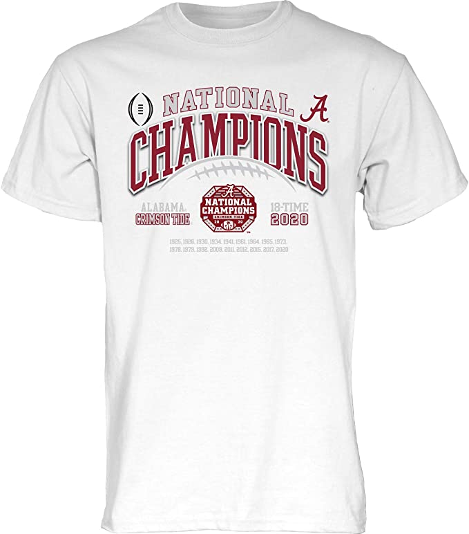 Alabama Crimson Tide National Champs Shirt 2020-2021 Laces, Alabama Sweatshirt Full Size Gifts For Ncaa Fans