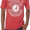 Alabama Crimson Tide National Champs Triblend Shirt 2020-2021 Vintage Icon Heather