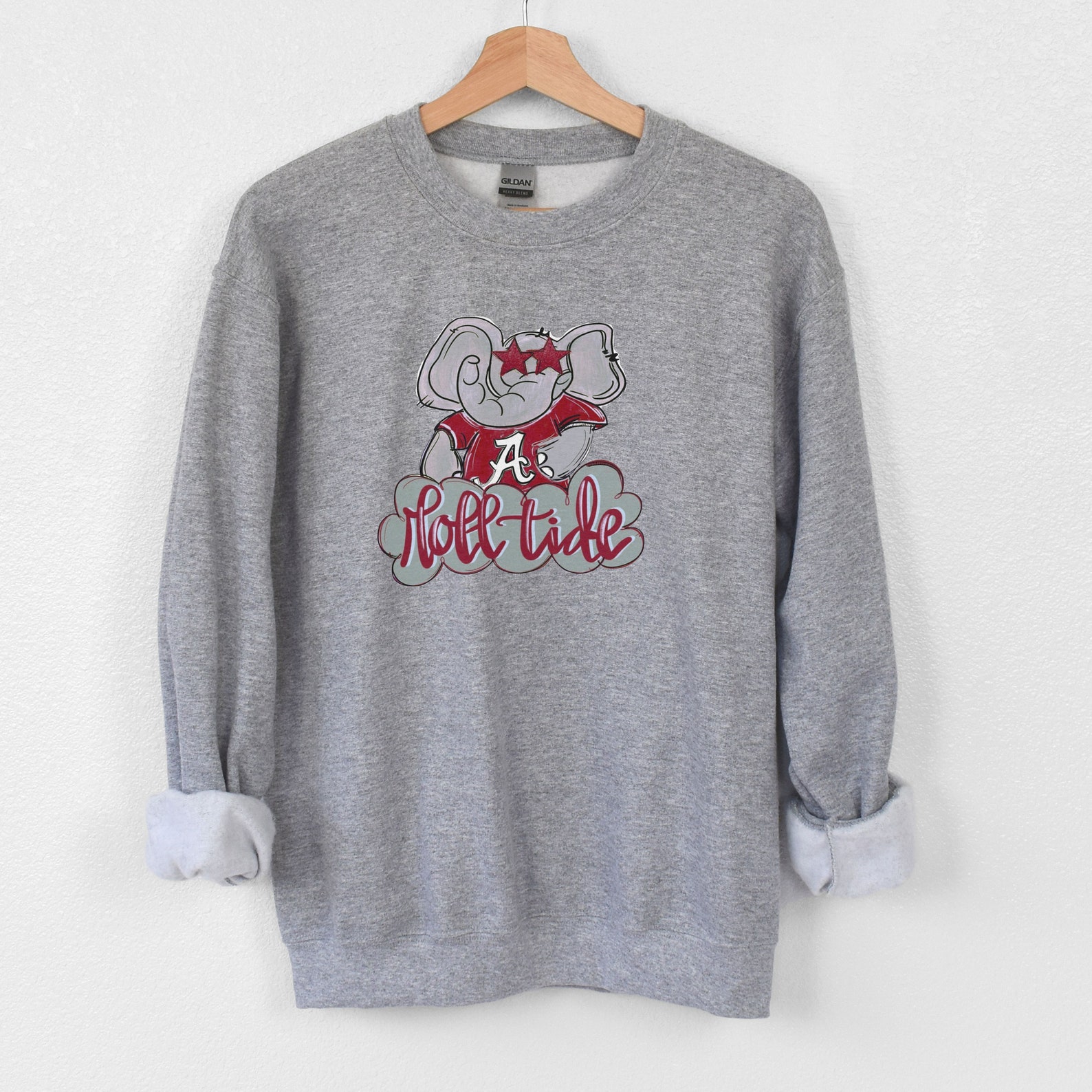 Alabama Crimson Tide Sweatshirt, Alabama Game Day Sweatshirt Hoodie Shirt Full Size