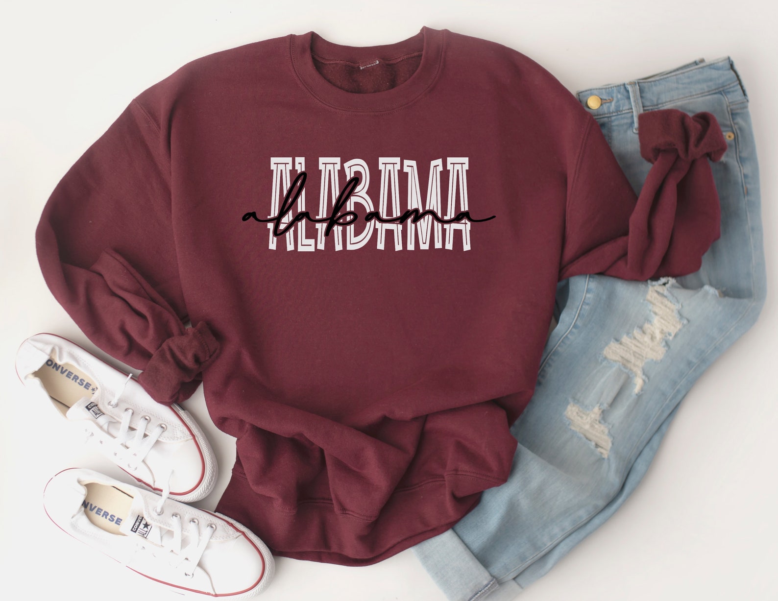 Alabama Graphic Sweatshirt Hoodie Shirt Gifts For Alabama Fans, Ncaa Student Gift - Image 2