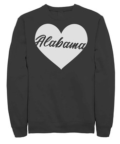 Alabama Heart Fleece Sweater Hoodie Shirt Gifts For Alabama Fans