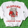 Alabama Retro Elephant Sweatshirt, Retro U A Football Shirt, College Shirts