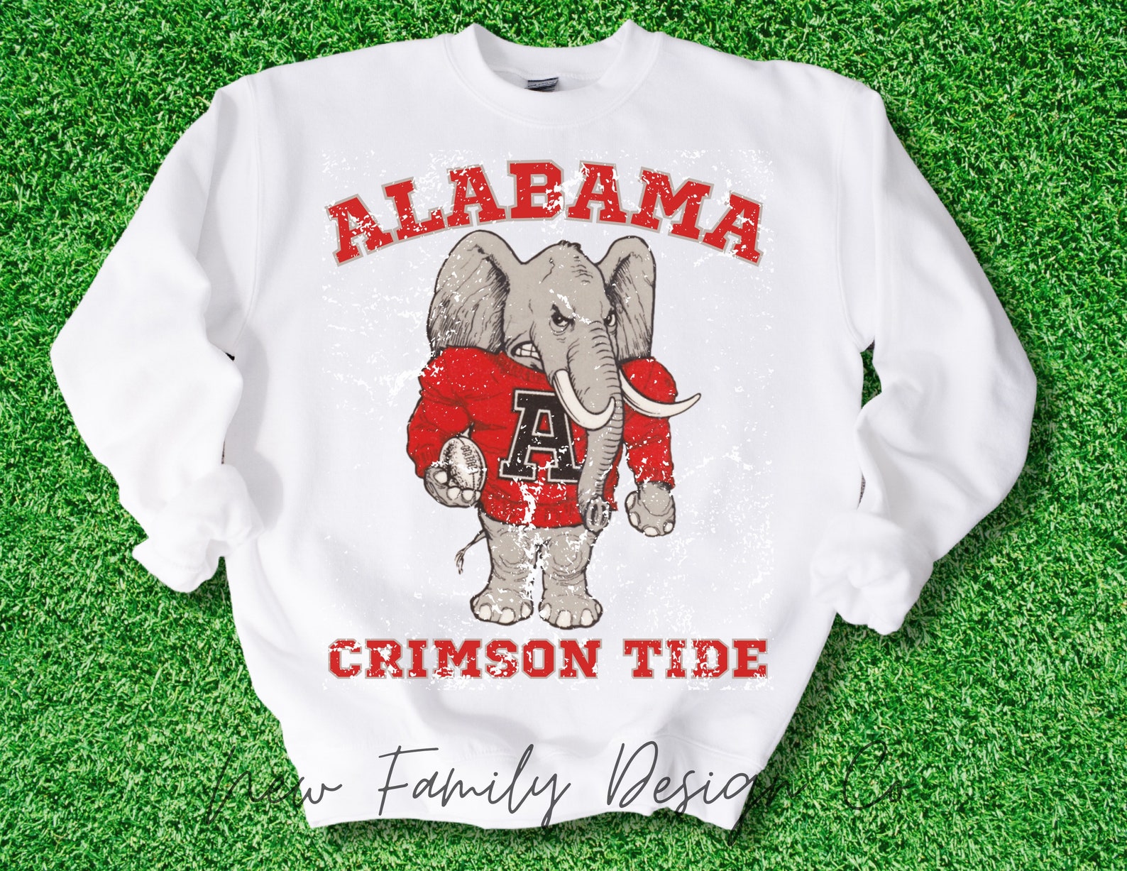 Alabama Retro Elephant Sweatshirt, Retro U A Football Shirt, College Shirts