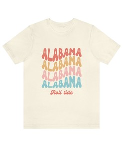 Alabama Shirt Retro, Alabama Travel Gifts For Crimson Tide Fans, Ncaa Alabama Shirts