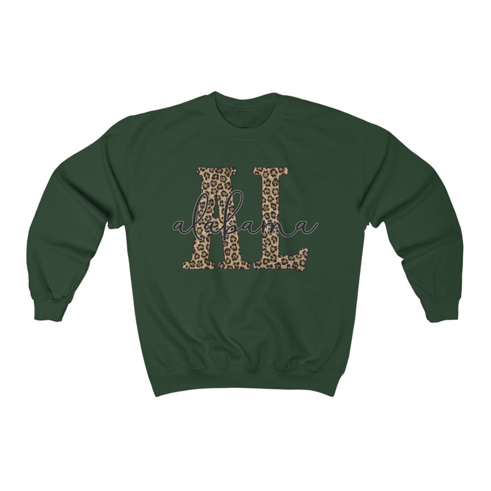 Alabama State Leopard Sweatshirt Hoodie Shirt Gifts For Alabama Fans - Image 2