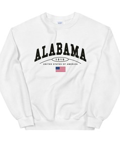 Alabama Sweatshirt Women, Alabama Crewneck Sweatshirt, Vintage Sweatshirt Style, Alabama Shirt, Alabama Gift