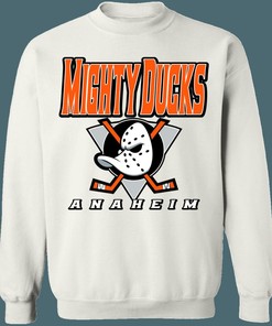 Anaheim Mighty Ducks Orange County Vintage NHL Sweatshirt Hoodie TShirt For Hockey Lovers
