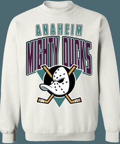 Anaheim Mighty Ducks Retro NHL Sweatshirt Hoodie TShirt For Hockey Lovers