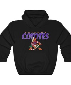 Arizona Coyotes Kachina Vintage 90's NHL Heavyweight Hoodie Sweatshirt Sport Shirt