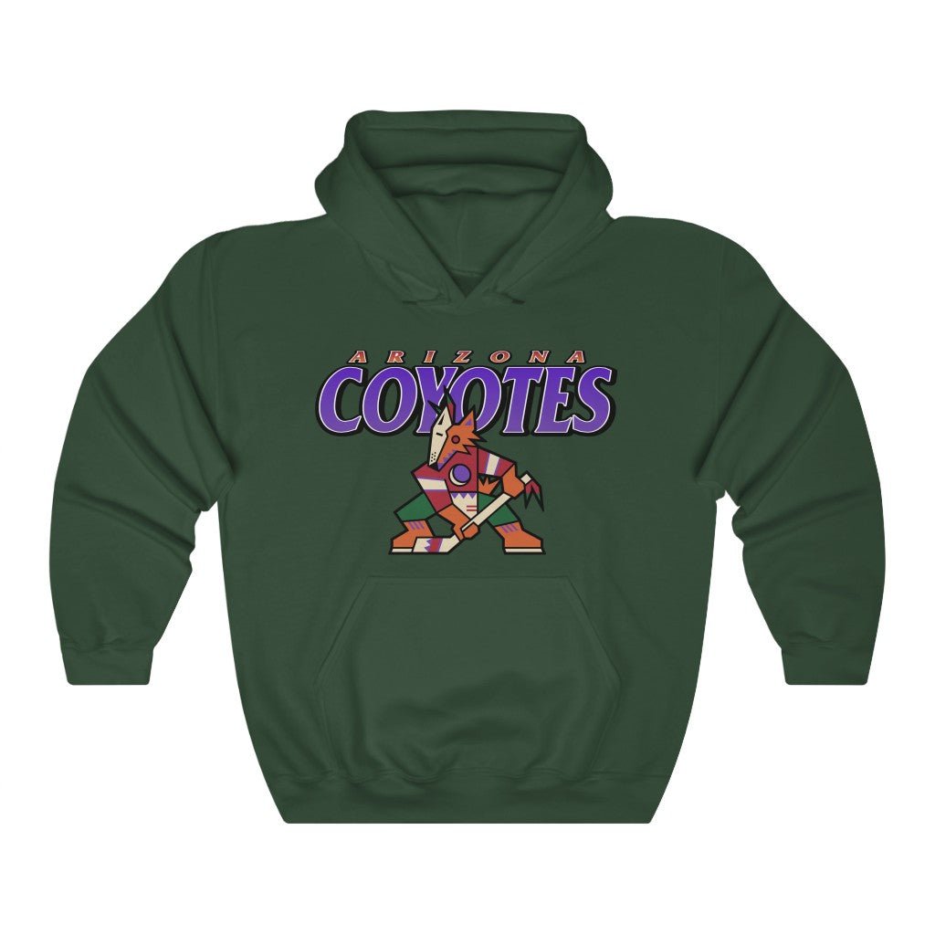 Arizona Coyotes Kachina Vintage 90's NHL Heavyweight Hoodie Sweatshirt Sport Shirt - Image 2