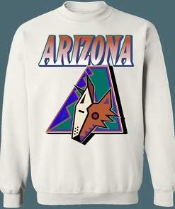 Arizona Diamondbacks Coyotes MASH-UP Vintage NHL MLB Crewneck Sweatshirt Hoodie Shirt for Baseball Fans