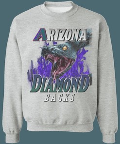 Arizona Diamondbacks DBACKS Snake Vintage MLB Crewneck Sweatshirt Hoodie Shirt for Baseball Fans