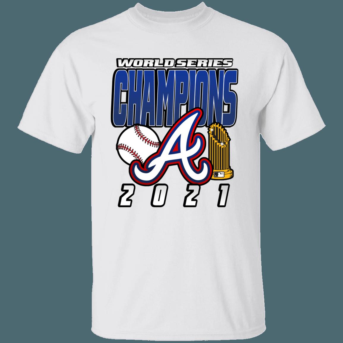 Atlanta Braves 2021 World Series Champions Retro MLB T-Shirt Sweatshirt Hoodie Gifts for Baseball Fans