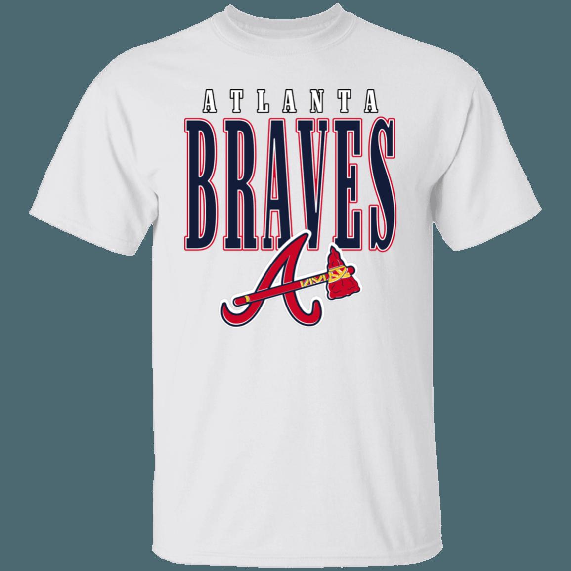 Atlanta Braves Retro 1990's MLB T-Shirt Sweatshirt Hoodie Gifts for Baseball Fans - Image 2