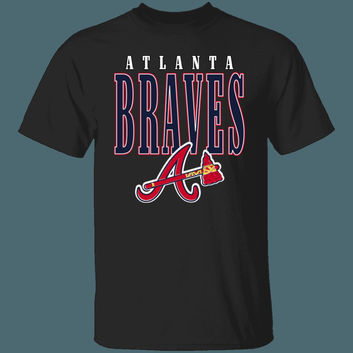 Atlanta Braves Retro 1990's MLB T-Shirt Sweatshirt Hoodie Gifts for Baseball Fans - Image 3