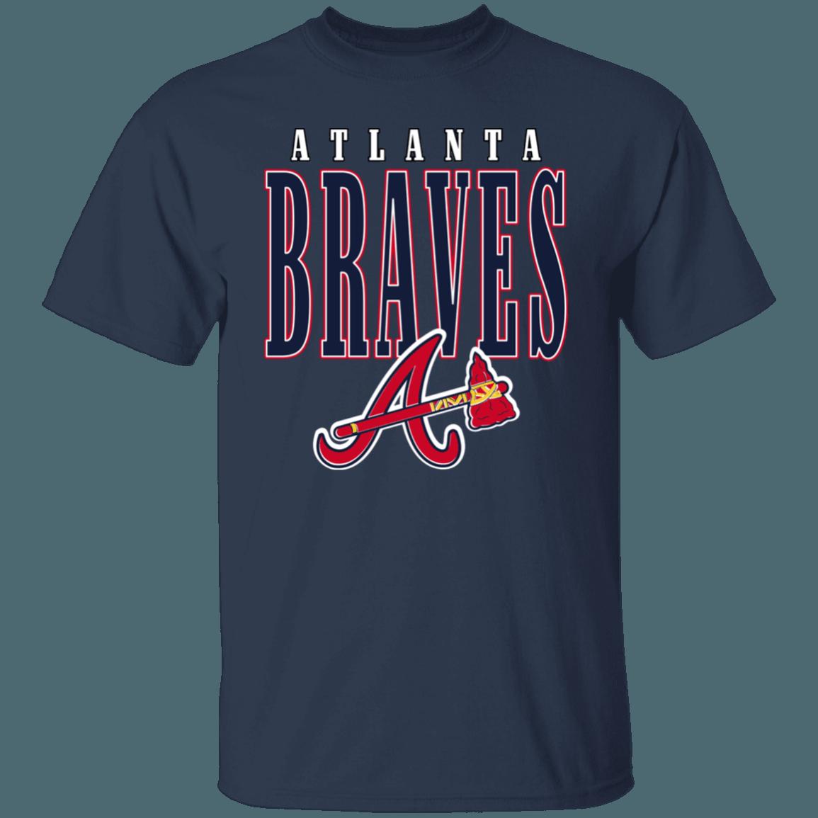 Atlanta Braves Retro 1990's MLB T-Shirt Sweatshirt Hoodie Gifts for Baseball Fans - Image 4