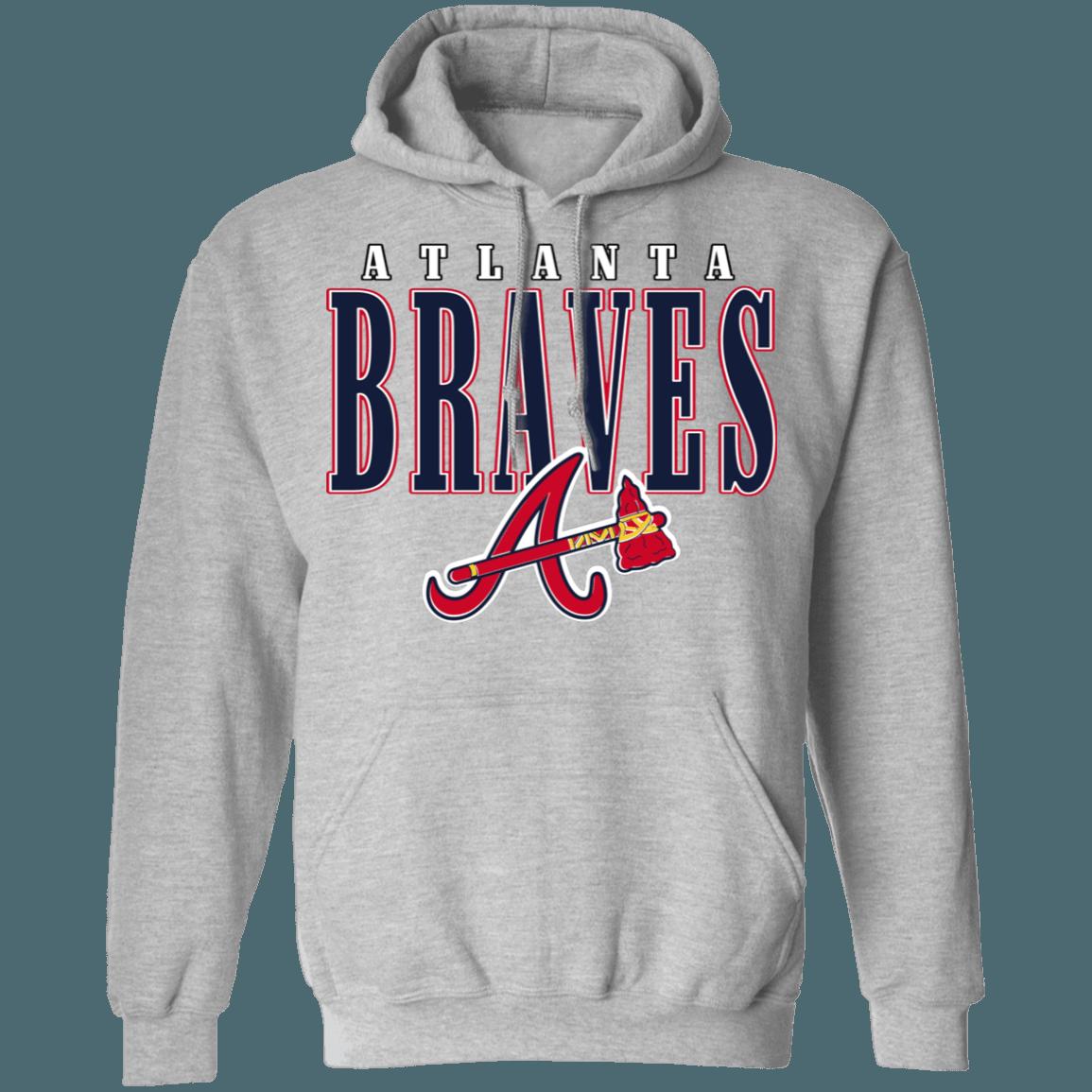 Atlanta Braves TOMAHAWK Vintage MLB Hoodie Sweatshirt Shirt - Image 2