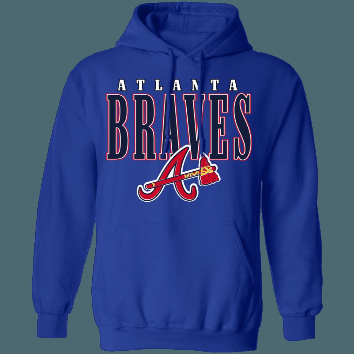 Atlanta Braves TOMAHAWK Vintage MLB Hoodie Sweatshirt Shirt - Image 3