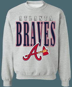 Atlanta Braves Vintage 90's Sweatshirt Hoodie Shirt Gifts for MLB Fans