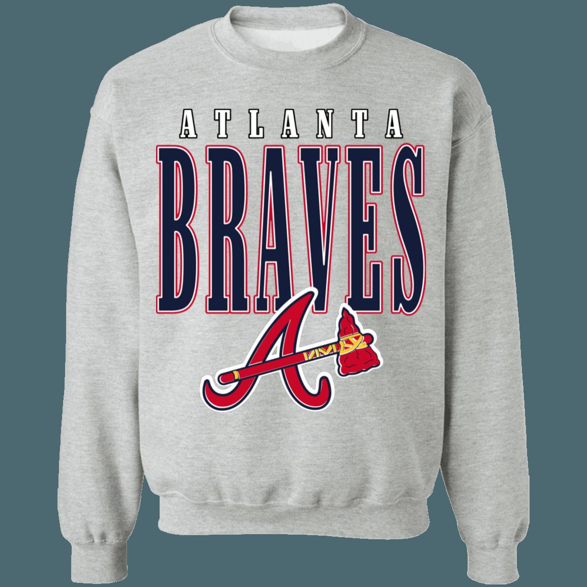 Atlanta Braves Vintage 90's Sweatshirt Hoodie Shirt Gifts for MLB Fans